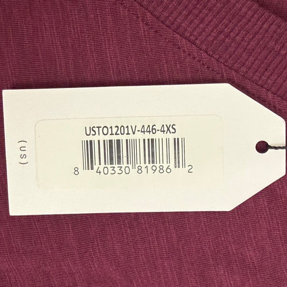 NWT Universal Standard Women's Sz XS Long Sleeve V-Neck Tee Top T-shirt Purple - Picture 7 of 8